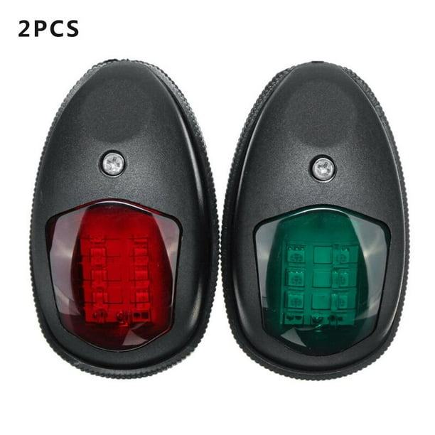 2PCS Red /& Green Marine Side LED Navigation Light for Marine Boat Yacht ABS